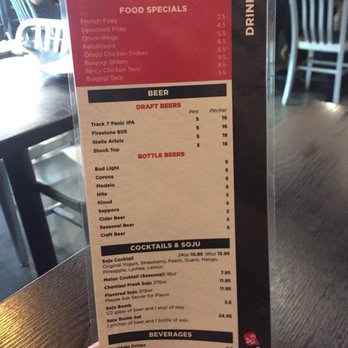 Bonchon - HH/drinks menu (as of May 2018). - Korean Near Me - Elk Grove, California Bonchon - HH/drinks menu (as of May 2018). - Korean Near Me - Elk Grove, California