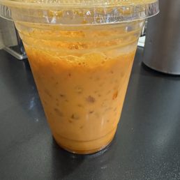 Thai tea. Very strong, very good. Thai tea. Very strong, very good.
