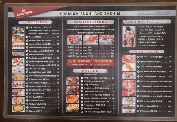 Menu photo 7 Bada Sushi Rowland Heights, CA Menu photo 7 Bada Sushi Rowland Heights, CA