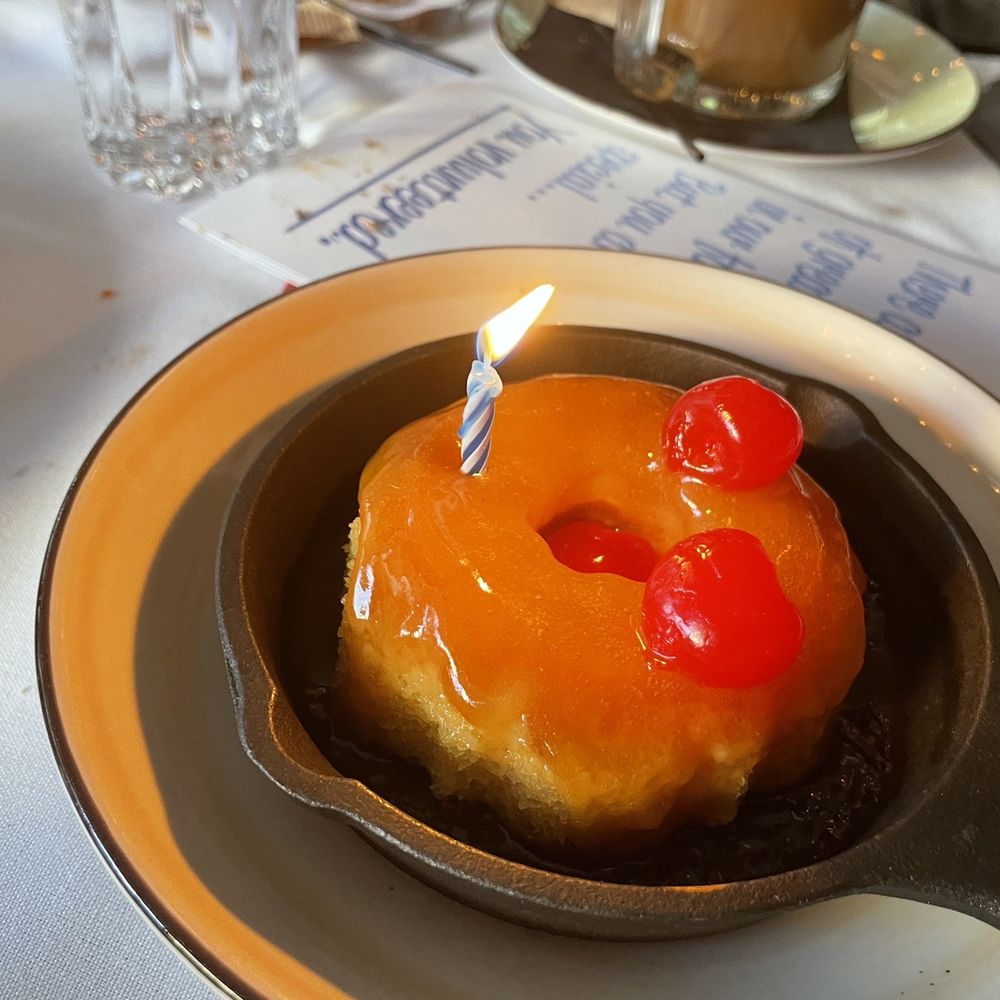 Parc - A pineapple dessert in a tiny cast iron pan. - New American Near Me - Detroit, Michigan Parc - A pineapple dessert in a tiny cast iron pan. - New American Near Me - Detroit, Michigan