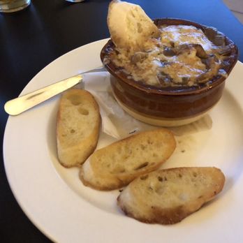 Crane & Pelican Cafe - Onion Soup - American Near Me - LeClaire, Iowa Crane & Pelican Cafe - Onion Soup - American Near Me - LeClaire, Iowa