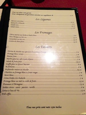 Menu photo 5 Le Scheffer Paris, 75 Menu photo 5 Le Scheffer Paris, 75