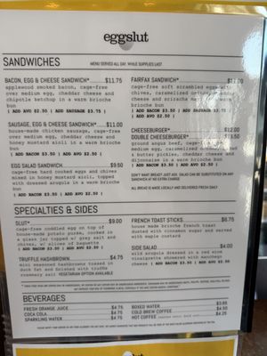 Menu photo 1 Eggslut Los Angeles, CA