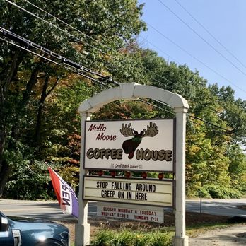 Mello Moose Coffee House - Sign - Coffee & Tea Near Me - Meredith, New Hampshire