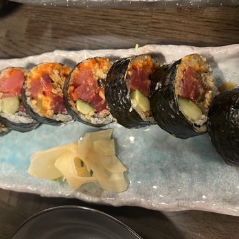 Okinami Sushi Bar - Spicy Eel Futomaki - Sushi Bars Near Me - Norwood, New Jersey