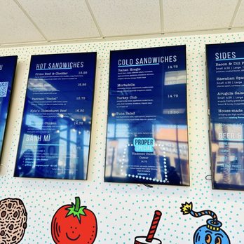 Proper Sandwich - Menu in the left when you walk in - Sandwiches Near Me - Las Vegas, Nevada