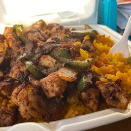 Grilled Cajun Chicken Over Rice
