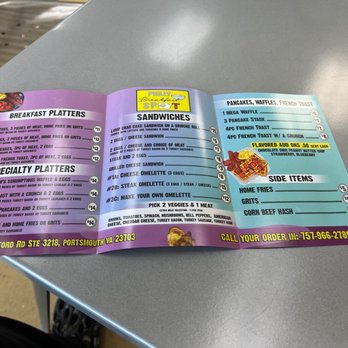 Philly Breakfast Spot - the menu for the restaurant - Breakfast & Brunch Near Me - Portsmouth, Virginia Philly Breakfast Spot - the menu for the restaurant - Breakfast & Brunch Near Me - Portsmouth, Virginia