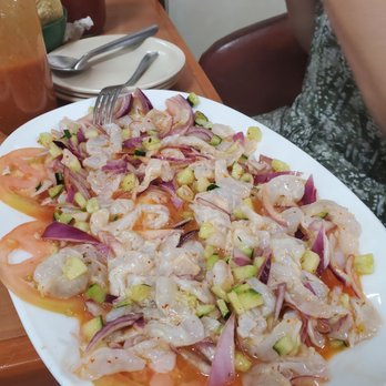 Mariscos Alex - Aguachiles large portion. Raw shrimp cooked in lime juice, spicy and really good. - Seafood Near Me - Guadalajara, JAL