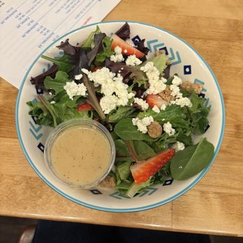 Basecamp - Strawberry Goat Cheese Salad - American Near Me - Girdwood, Alaska Basecamp - Strawberry Goat Cheese Salad - American Near Me - Girdwood, Alaska
