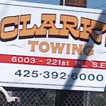 Clark's Towing - Clark's Towing sign - Towing Near Me - North Bend, Washington Clark's Towing - Clark's Towing sign - Towing Near Me - North Bend, Washington