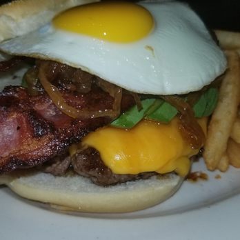 Good Eats - Side view of my burger - Diners Near Me - Maspeth, New York