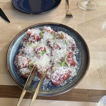 Barbacana - Best dish of the night TX Wagyu Carpaccio Served with pecan, pickled strawberries, aged gouda - Seafood Near Me - Houston, Texas Barbacana - Best dish of the night TX Wagyu Carpaccio Served with pecan, pickled strawberries, aged gouda - Seafood Near Me - Houston, Texas