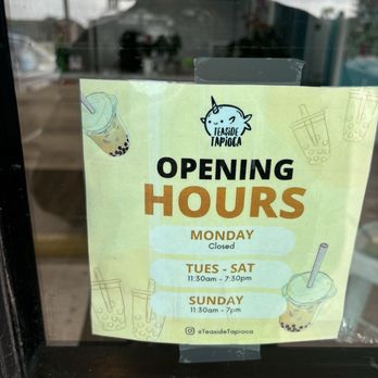 Teaside Tapioca - Hours - Juice Bars & Smoothies Near Me - Galveston, Texas Teaside Tapioca - Hours - Juice Bars & Smoothies Near Me - Galveston, Texas