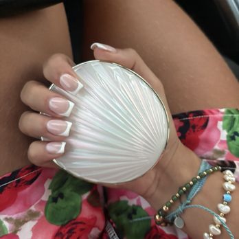 Best Nail Salon - Acrylic with gel and French tip - Nail Salons Near Me - Big Pine Key, Florida