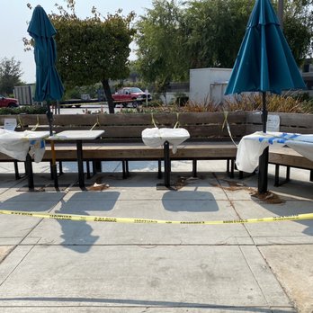 Nation's - Outdoor seating blocked off. - Burgers Near Me - Fremont, California Nation's - Outdoor seating blocked off. - Burgers Near Me - Fremont, California