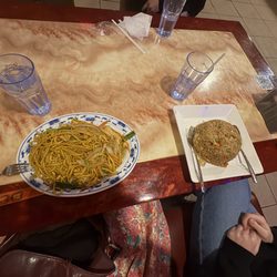 Uncle Sun - lo mein and chicken fried rice!