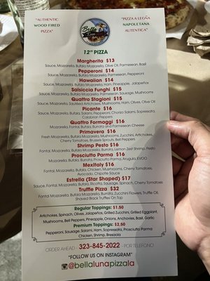 Menu photo 3 Bella Luna Pizza Los Angeles, CA Menu photo 3 Bella Luna Pizza Los Angeles, CA