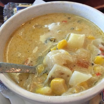 Fish N' Pig - Close-up of shrimp corn chowder - Seafood Near Me - Macon, Georgia Fish N' Pig - Close-up of shrimp corn chowder - Seafood Near Me - Macon, Georgia