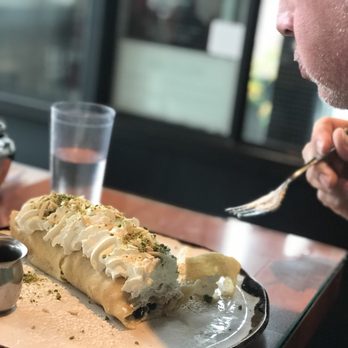 OEB Breakfast - Bridgeland - Crepe topped with Sicilian pistachios. - Breakfast & Brunch Near Me - Calgary, Alberta OEB Breakfast - Bridgeland - Crepe topped with Sicilian pistachios. - Breakfast & Brunch Near Me - Calgary, Alberta