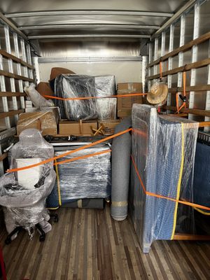 Wrapping and protecting furniture - Easy breezy. Everything was very well protected and moved quickly Wrapping and protecting furniture - Easy breezy. Everything was very well protected and moved quickly