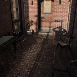 Black Shamrock - There's even a back patio area