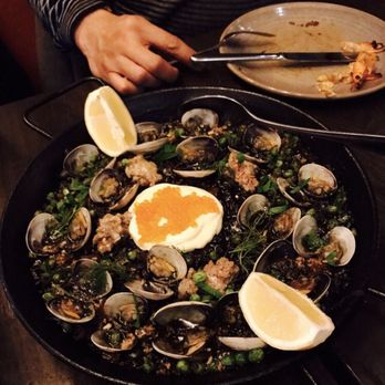 La Marcha Tapas Bar - Clams and roe. Perfect with beer - Spanish Near Me - Berkeley, California La Marcha Tapas Bar - Clams and roe. Perfect with beer - Spanish Near Me - Berkeley, California