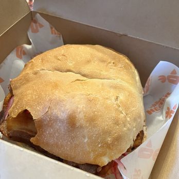 Don Hector - Pan con Chicharron Sandwich packed ! Love the branded paper - Peruvian Near Me - New Britain, Pennsylvania Don Hector - Pan con Chicharron Sandwich packed ! Love the branded paper - Peruvian Near Me - New Britain, Pennsylvania
