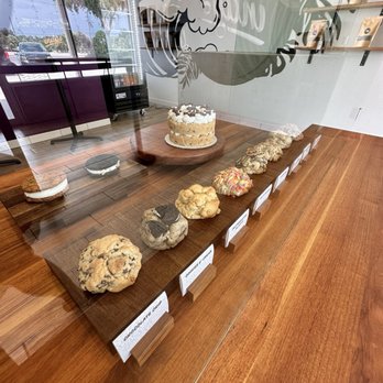 Indy's Cookie - Display of this week's cookie flavors - Desserts Near Me - Dunedin, Florida