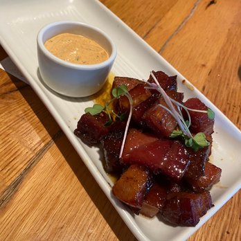 Whiskey Cake - Candied Bacon - New American Near Me - San Antonio, Texas Whiskey Cake - Candied Bacon - New American Near Me - San Antonio, Texas