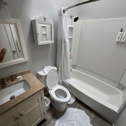 The Surf Club Resort - Upstairs (only) bathroom.