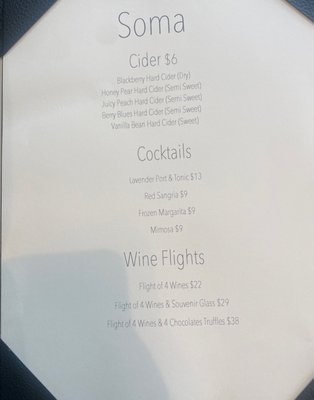 Menu photo 8 Soma Winery Fort Worth, TX