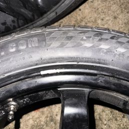 Scrape on rim