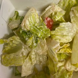 Brown lettuce should not be served. Threw that away.