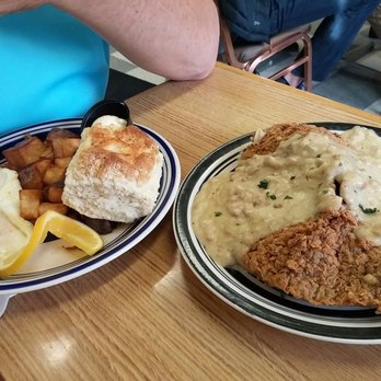 Take A Break Cafe - Large Chicken Fried Steak and eggs plate. Huge meal!! - Breakfast & Brunch Near Me - Dryden, Washington Take A Break Cafe - Large Chicken Fried Steak and eggs plate. Huge meal!! - Breakfast & Brunch Near Me - Dryden, Washington