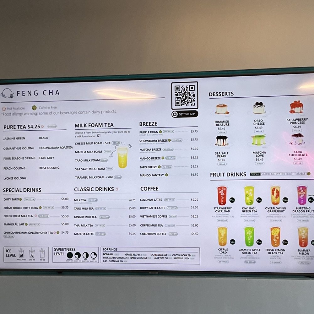 Feng Cha - Heights - Menu - Coffee & Tea Near Me - Houston, Texas Feng Cha - Heights - Menu - Coffee & Tea Near Me - Houston, Texas