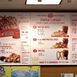 Pretzelmaker - Looks like the same menu board as downstairs at the other Pretzelmaker.
