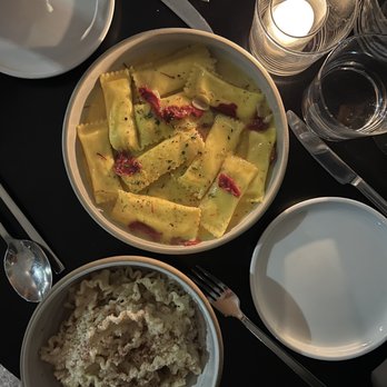 Lilia - Mafaldini and Sheeps Milk Cheese Filled Agnolotti - Italian Near Me - Brooklyn, New York
