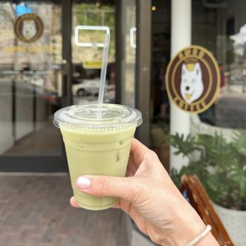 Awoo Coffee - Matcha with rose and vanilla syrup - Coffee & Tea Near Me - Greensboro, North Carolina