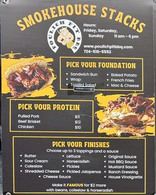 Menu photo 2 Poulich Pit BBQ New Stanton, PA