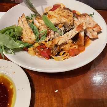 Noyo River Grill - House made pasta with chicken and marinara (surprisingly spicy!). - American Near Me - Fort Bragg, California