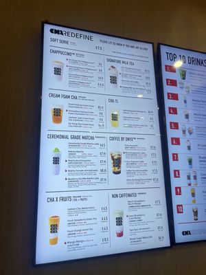 Menu photo 7 Cha Redefine Costa Mesa, CA