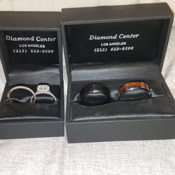Diamond Center - Hubby couldn't decide so he got 2 bands - Jewelry Near Me - Los Angeles, California Diamond Center - Hubby couldn't decide so he got 2 bands - Jewelry Near Me - Los Angeles, California