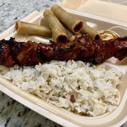 Manila Stix BBQ & Grill - Combo meal: Garlic rice, Meat stick and Lumpia