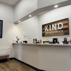 Kind Orthodontics - Reception area. Nice and clean.