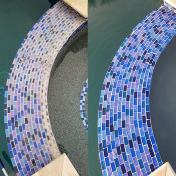 Motley Pros Pool Tile Cleaning - From yellow to blue, I can do the same for you too! - Pool Cleaners Near Me Motley Pros Pool Tile Cleaning - From yellow to blue, I can do the same for you too! - Pool Cleaners Near Me
