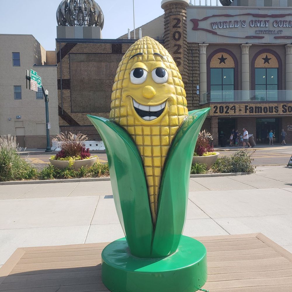 Corn Palace - Corn statue - Museums Near Me - Mitchell, South Dakota