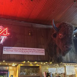 above the bar