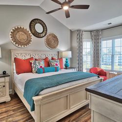 Decorator's Outlet - Coordinating pillows shams and draperies.