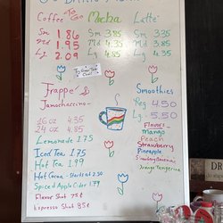 Mocha C's - Coffee menu